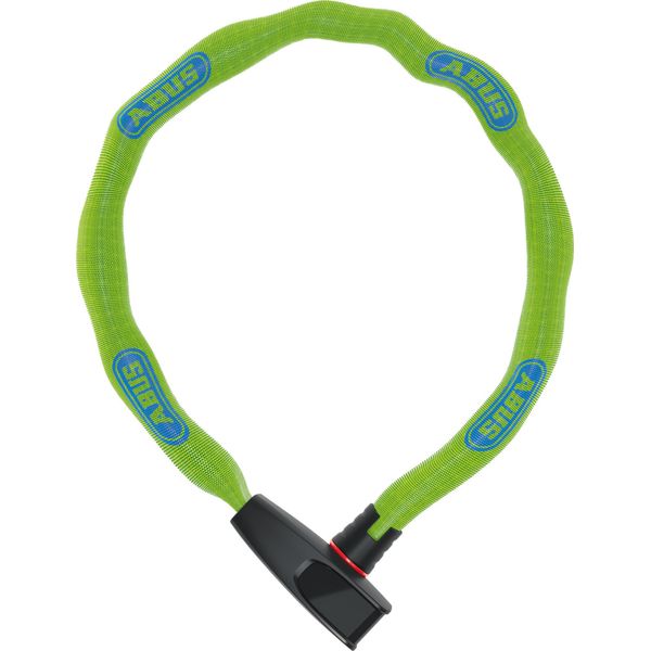 Lucchetto A Catena Abus Catena 6806K - Lucchetto Per Bici Leggero In Acciaio Temprato Con Tubo In Tessuto Alla Moda - Catena Quadrata Con Livello Di Sicurezza Abus 6 - 85 Cm - Verde-image