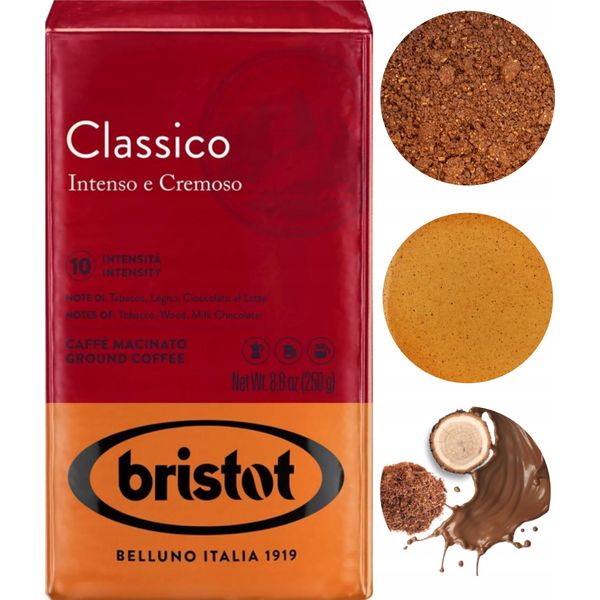 Bristot Classico Intenso E Cremoso Intensivo Caffè Macinato 250G-image