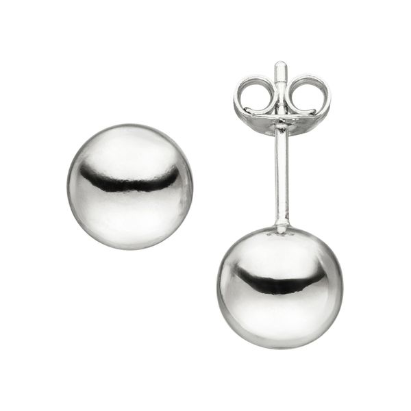 Paar Ohrstecker Jobo, Silber (Silber 925), Ohrringe, Damen, 8Mm, Silber 925 (Sterlingsilber), 925 Silber-image