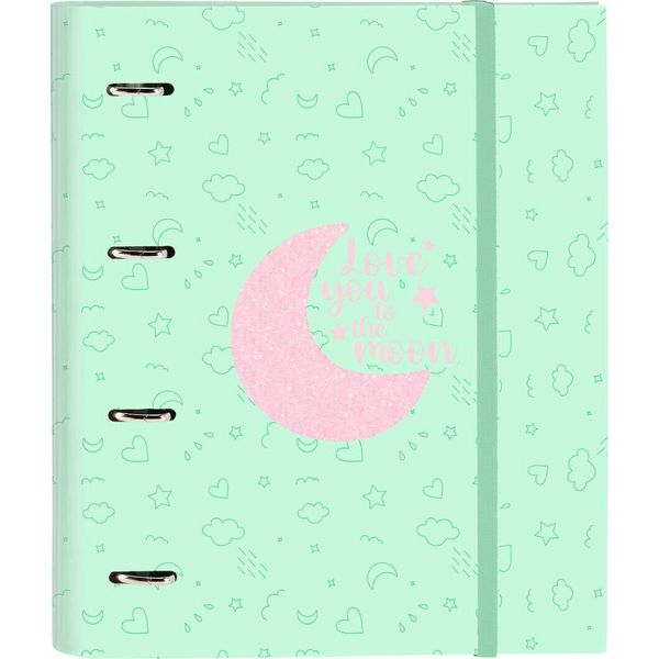 Raccoglitore Ad Anelli Blackfit8 Moon Verde 27 X 32 X 3,5 Cm-image
