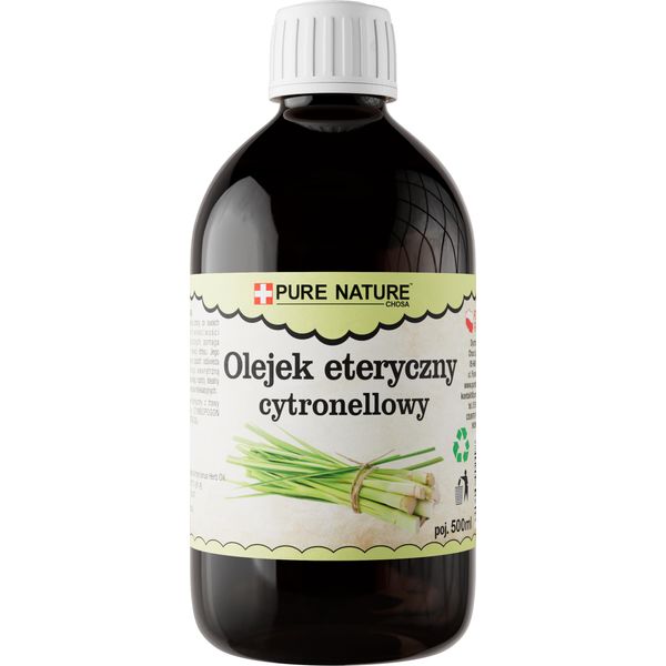 Pure Chemical | Olio Essenziale Di Citronella | Naturale | Olio Di Citronella | 0,5 L-image