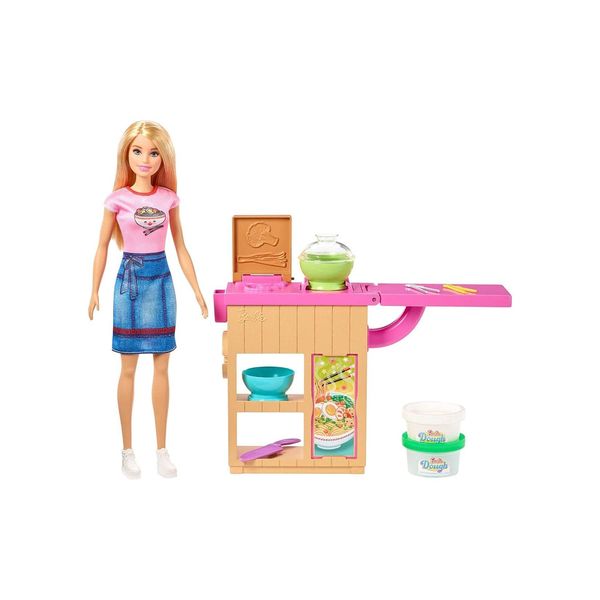 Mattel GHK43 - Barbie - You Can Be Anything - Puppe, Pasta Spielset Mit ZubehöR Und Knete-image