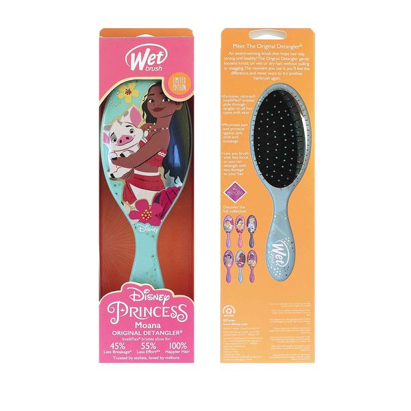 Wetbrush Spazzola Originale Per Capelli Con Setole Ultra Morbide Intelliflex Per Tutti I Tipi Di Capelli Disney Ultimate Princess Collection Moana-image