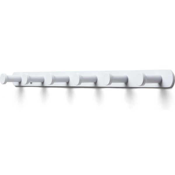Toj Living Armadio A Muro - 45CM - 6 Ganci - Ganci Per Armadio - Ganci Per Armadio - Ganci Per Armadio A Muro - Armadio Weiß - Garderobenstange A Muro - Ganci Per Armadio A Muro - Edelstahl - Weiß-image