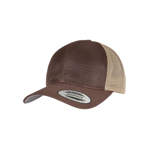 Flexfit 6360T | 360° Omnimesh 2-Tone Cap - Colore: Marrone/Khaki - Taglia: Unica-image