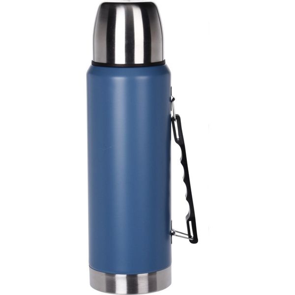 Thermos A Doppia Parete Excellent Houseware, Acciaio Inossidabile, 9,3X30,5, 1000 Ml, Blu-image