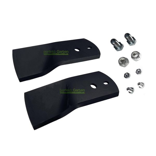 2 X 17 Cm Lame Per Tosaerba Per Stiga Viking 1134 5073 04 / 1134 9123 02 / 1134912302-image