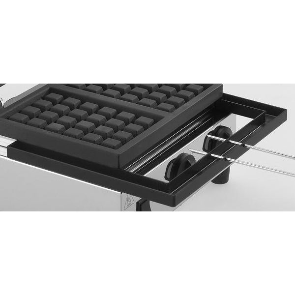 Milano Toast - Piastra Waffle 4 X 6 Con Piano Di Cottura 29 X 25 Cm - 2 Waffle-image
