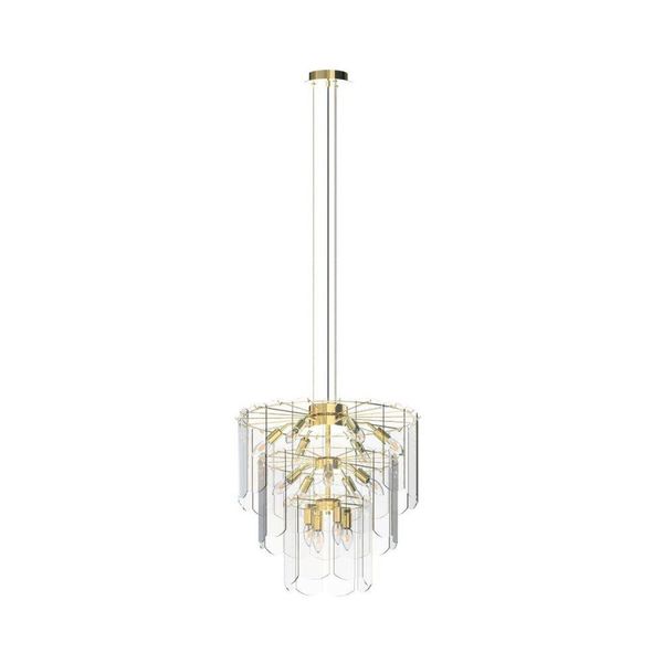 Nira 14Xe14 Lampada A Sospensione In Vetro Oro Linea Zuma MD3523-14L-EGN-image