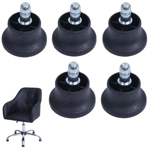 5Er-Set Bodengleiter MCW-K72 Statt Rollen - Fester Stand FüR BüRostuhl/Esszimmerstuhl, FußGleiter, Ø 11Mm Schwarz-image
