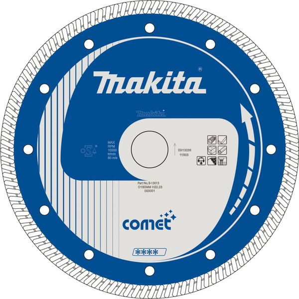 Frese Diamantate Makita 180X22,23 Comet Disco Diamantato 180X22,23 Comet-image