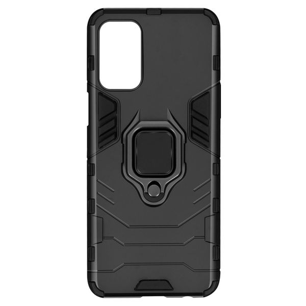 Avizar, Custodia Antiurto Per Cellulare Oppo A74 5G / A54 5G Con Supporto Ad Anello, Nero-image