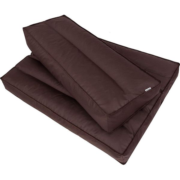 Schienale 120X40 Cm Cuscino Per Pallet Sfoderabile Impermeabile Cuscini Per Pallet Cuscini Da Giardino Cuscini Per Pallet Da Esterno Marrone Scuro-image