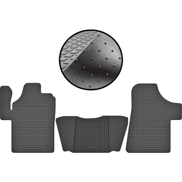 Tappetini Auto Tappetini In Gomma Tappetini In Gomma Set Per Mercedes Viano W 639 (2003-2014)-image