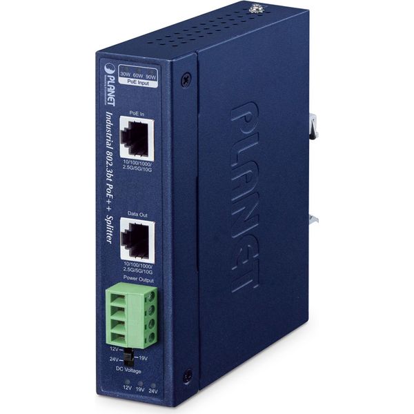 Planet Technology Corp. IPOE-176S Planet Industrial Single Port Poe++ Splitter IPOE-176S-image