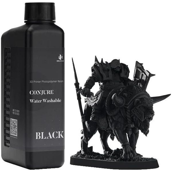 Resina Fotopolimerica Per Stampanti 3D, Lavabile In Acqua, Di Alta Precisione, Nero-1Kg-image