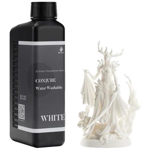 Resina Fotopolimerica Per Stampanti 3D, Lavabile In Acqua, Di Alta Precisione, Bianco-1Kg-image