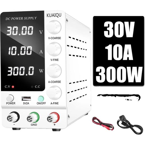 Alimentatore Dc Regolabile, Tensione Di Uscita 32V, Corrente Di Uscita 6A, Bianco 30V10A, Ac 220V-image