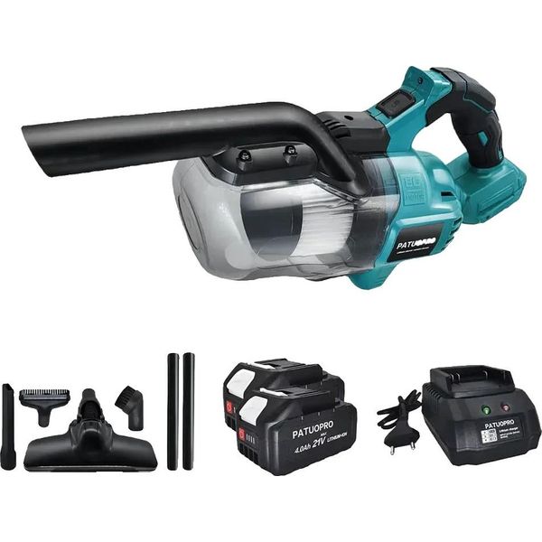 Aspirapolvere Portatile A Batteria, Potenza 18V, Potenza Di Aspirazione 21,7L/S, Eu, Batteria 2 Pezzi 4Ah-image