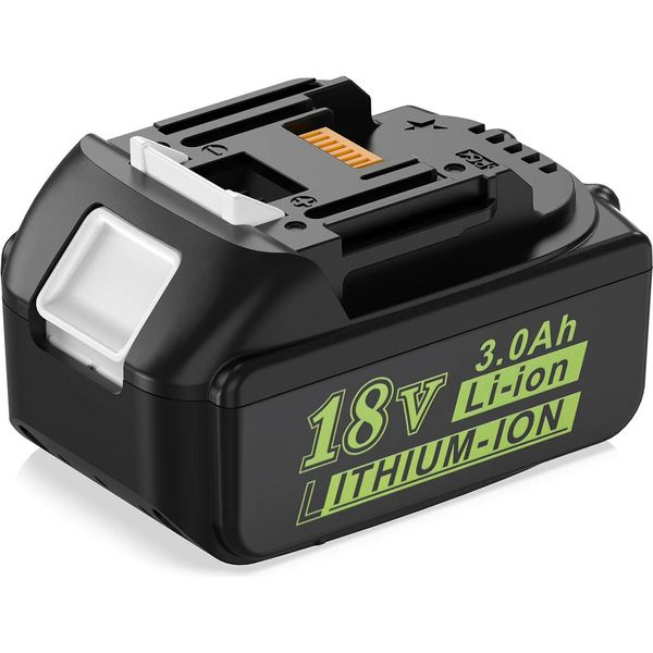 Batteria Agli Ioni Di Litio Da 18V, Capacità Di 3,0Ah E 6,0Ah, Ampia Compatibilità Con Gli Utensili, 1 Pezzo 18V 3,0AH, 18V-image