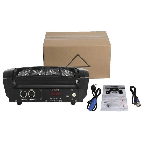 Mini Led Beam Moving Head Light, Rgbw 8X6W, Dmx Controllabile, Mini 8X6W Rgbw, Spina Ue-image