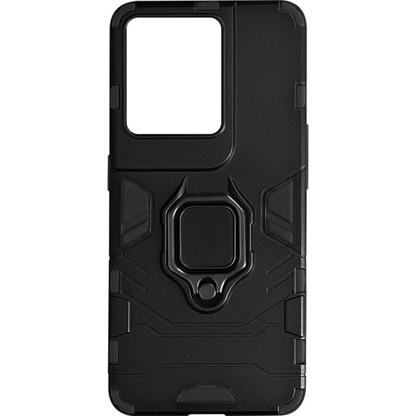 Avizar, Custodia Antiurto Per Cellulare Oppo Reno 8 Pro 5G Con Supporto Ad Anello, Nero-image