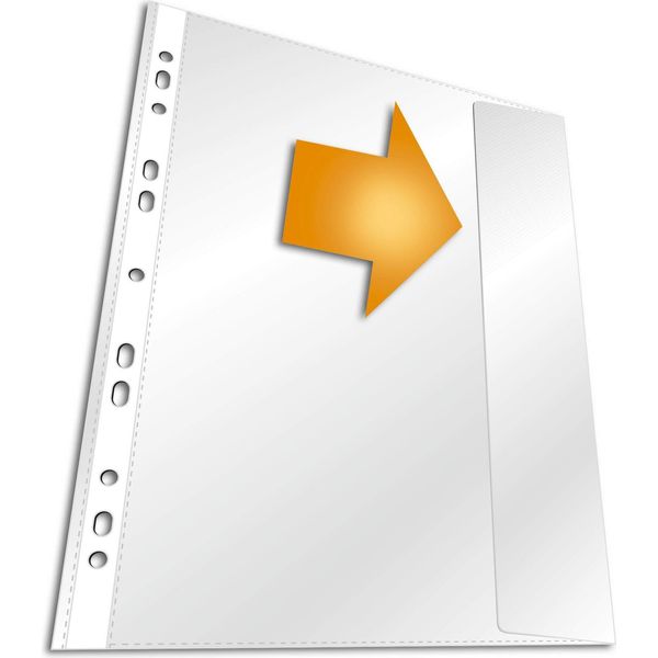 Durable Busta Perforata Premium Con Aletta A4 In Pp Busta 5 Pezzi, 5 Pezzi, Trasparente, 266419-image