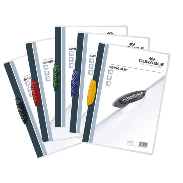 Durable Cartellina Con Clip Swingclip® 30 A4 Trasparente, Colorato, 226000-image