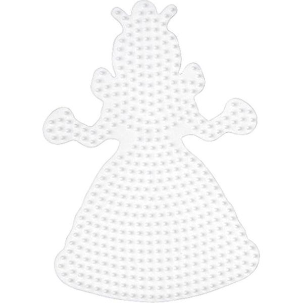 Hama BüGelperlen 258 Hama Stiftplatte Midi "Prinzessin, KöNigin"", Weiß"-image