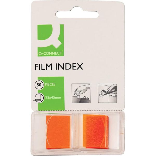 Q-Connect® KF03636 Indice - 25 X 45 Mm, Arancione, 50 Strisce-image