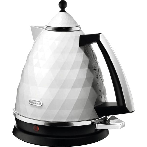 Delonghi KBJ2001W Bollitore Standard, Plastica, Bianco, 2000 W, 1,7 L, Base Girevole A 360°-image