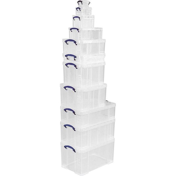Really Useful Box 4C Aufbewahrungsbox 4 Liter, Transparent Klar-image