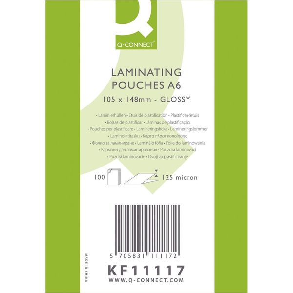Q-Connect® KF11117 Astuccio In Carta Stagnola - A6, 125 Mym, 100 Pezzi-image