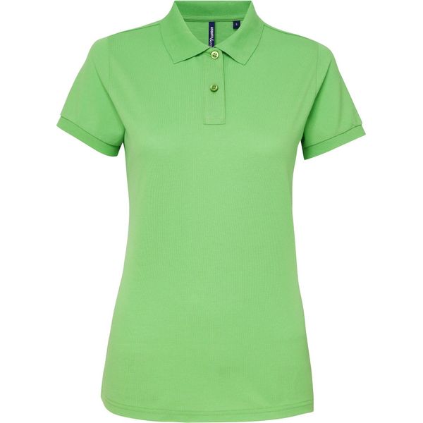 Polo Asquith & Fox Damen Kurzarm Performance Blend RW5354 (M) (Limette)-image