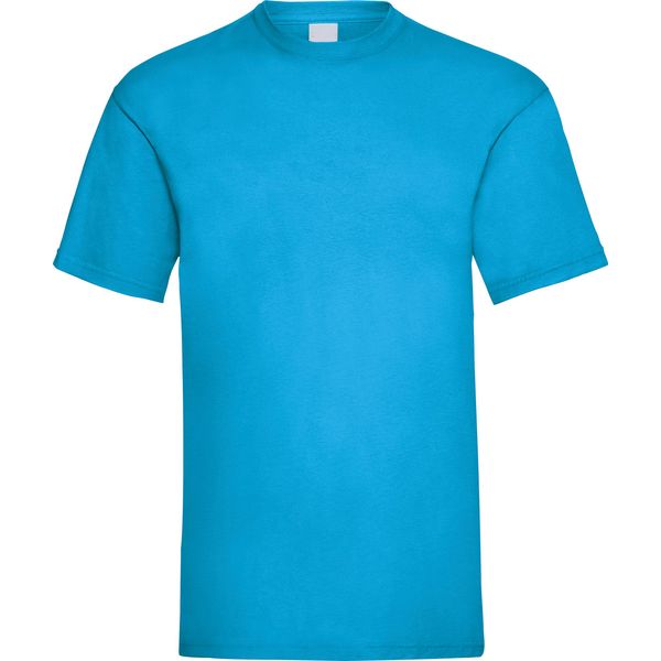 T-Shirt Value Da Uomo A Maniche Corte Per Il Tempo Libero BC3900 (M) (Ciano)-image