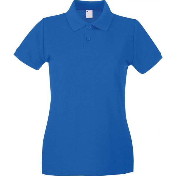 Fruit Of The Loom - Poloshirt Da Donna A Maniche Corte BC3906 (S) (Cobalto)-image