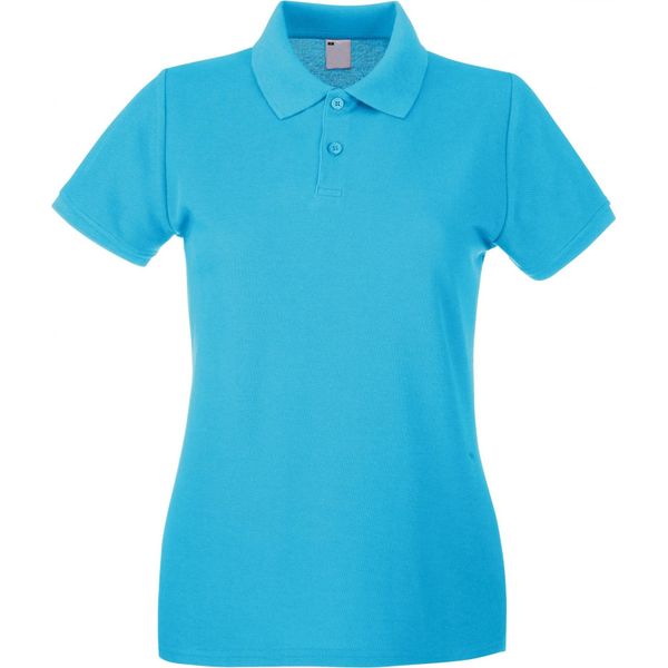 Fruit Of The Loom - Polo Donna A Manica Corta BC3906 (Large) (Ciano)-image