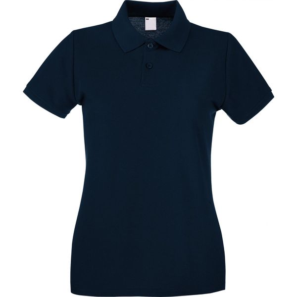 Fruit Of The Loom - Poloshirt Da Donna A Maniche Corte BC3906 (S) (Blu Notte)-image
