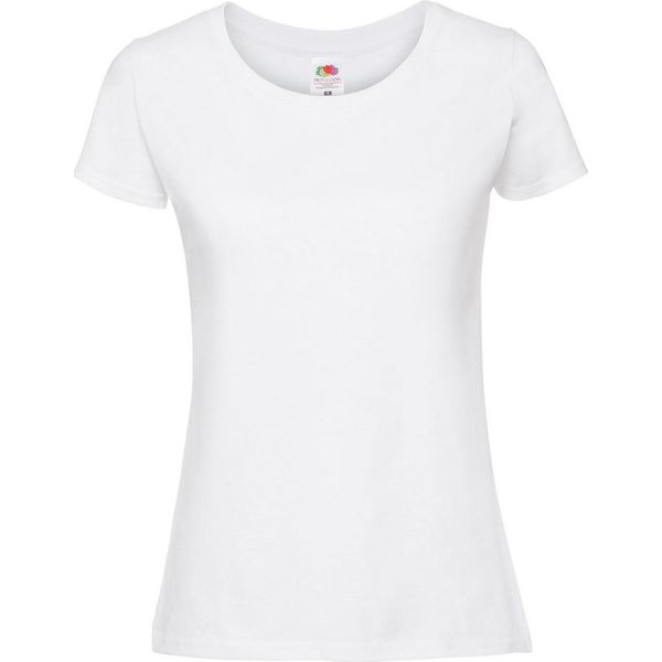 Maglietta Fruit Of The Loom Premium Donna BC3945 (S) (Neve)-image