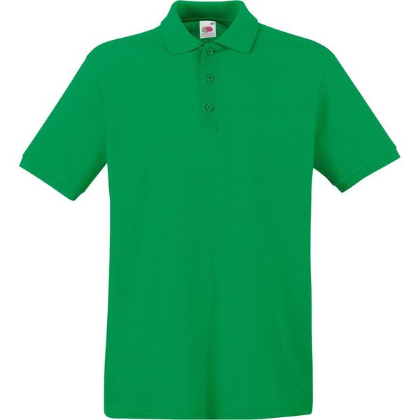 Polo Fruit Of The Loom Premium Herren, Kurzarm BC1381 (S) (KellygrüN)-image