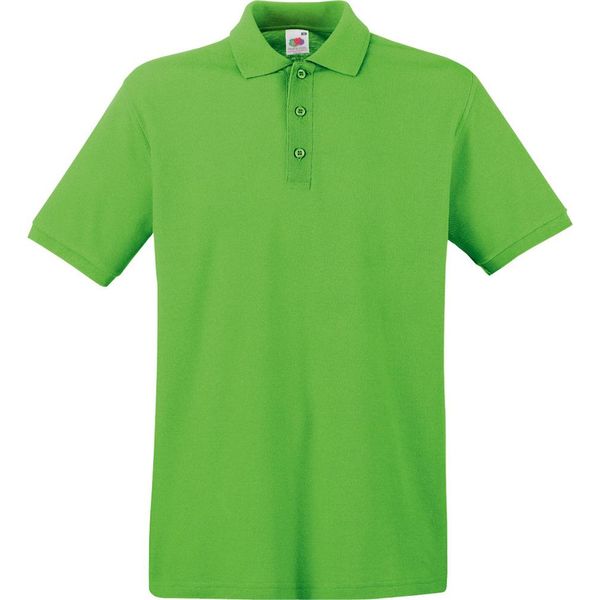 Polo Fruit Of The Loom Premium Herren, Kurzarm BC1381 (2XL) (Limette)-image