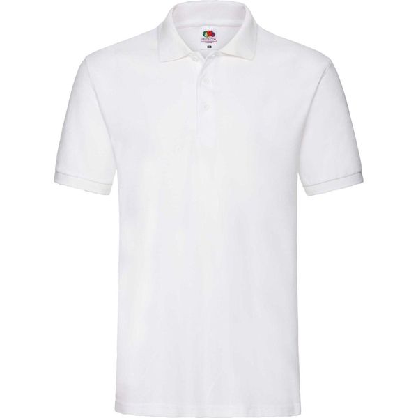 Polo Fruit Of The Loom Premium Herren, Kurzarm BC1381 (3XL) (Weiß)-image