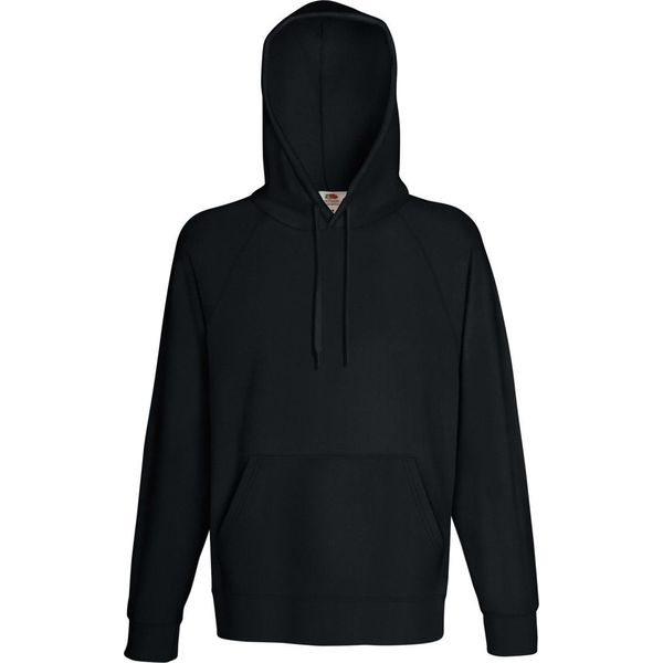 Felpa Con Cappuccio Fruit Of The Loom Uomo BC2654 (Large) (Nero)-image