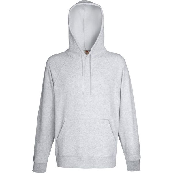 Felpa Con Cappuccio Fruit Of The Loom Uomo BC2654 (Medium) (Grigio Chiaro)-image