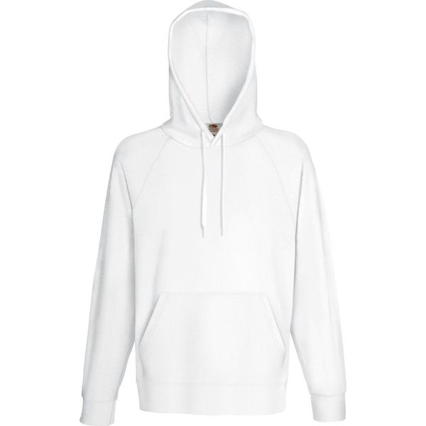 Felpa Con Cappuccio Fruit Of The Loom Uomo BC2654 (Large) (Bianco)-image