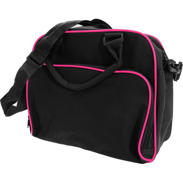 Bagbase Compact Junior Dance Messenger Bagbase, 15 Litri (2 Pezzi/Confezione) BC4343 (Taglia Unica) (Nero/Fucsia)-image