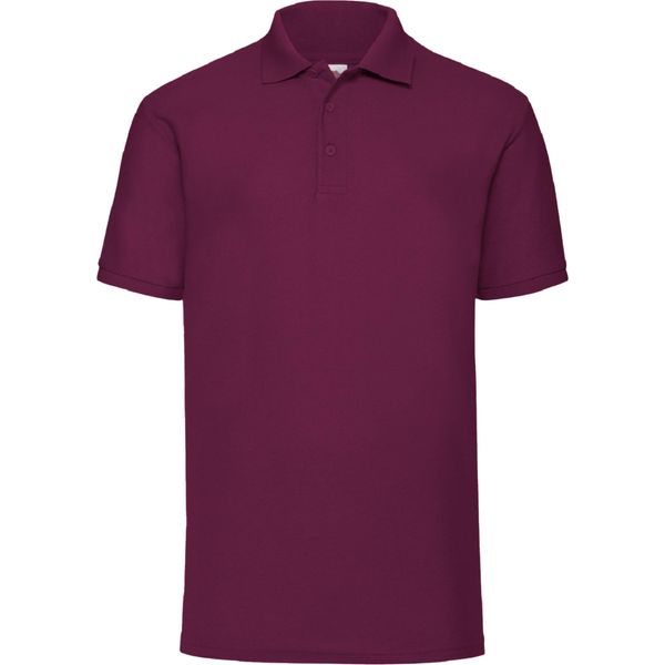 Polo Fruit Of The Loom 65/35 Herren Piqué, Kurzarm BC388 (Xl) (Burgunder)-image