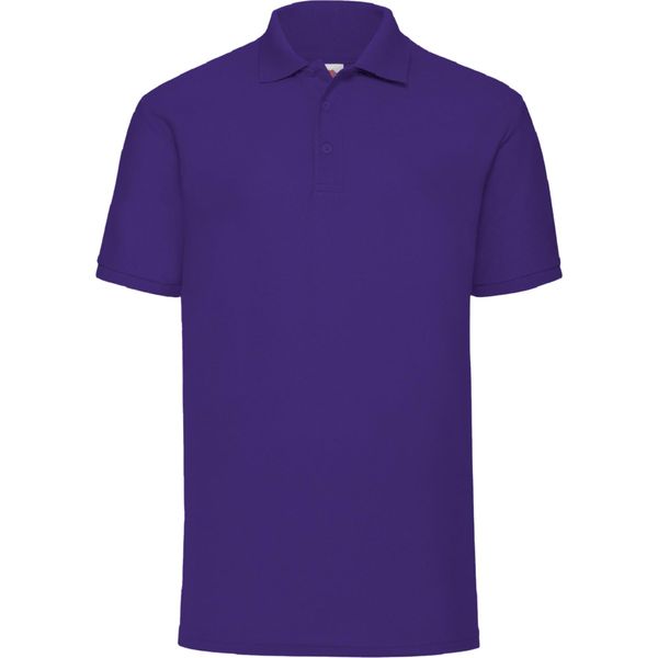 Polo Fruit Of The Loom 65/35 Herren Piqué, Kurzarm BC388 (L) (Lila)-image