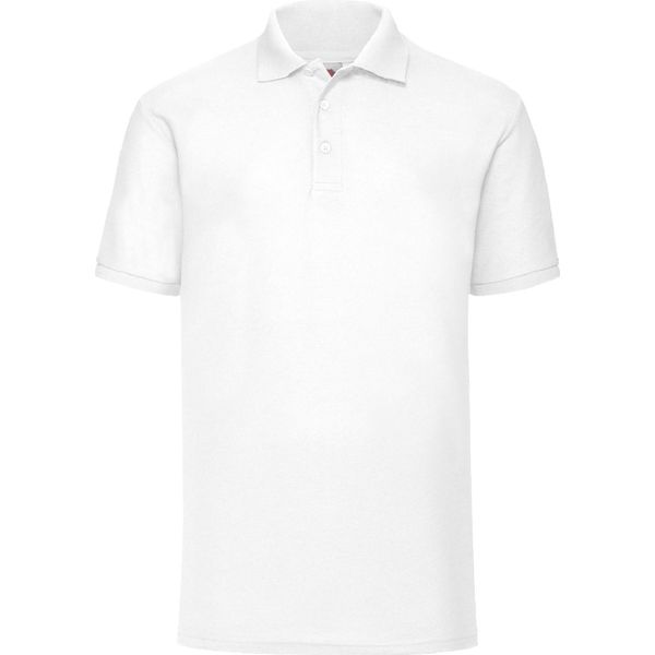 Polo Fruit Of The Loom 65/35 Herren Piqué, Kurzarm BC388 (2XL) (Weiß)-image