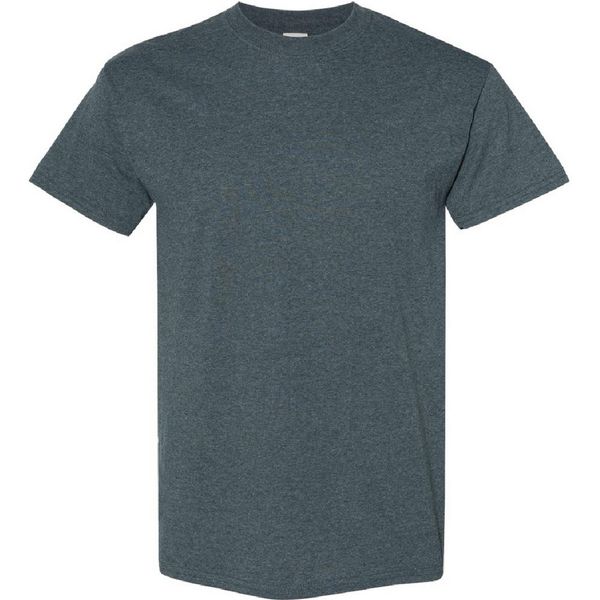 Gildan - Maglietta Uomo Manica Corta BC481 (Xl) (Grigio Scuro Screziato)-image